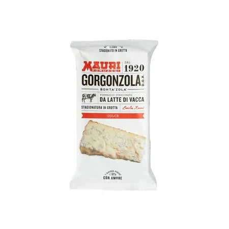 Gorgonzola Dolce DOP 200 gr packaging – 8 pcs x case – 1.6 kg box