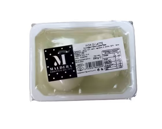 Organic Mozzarella Fior di Latte 125 gr cup – 8 pcs x cs – 1 kg box
