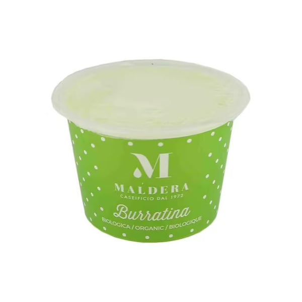 Organic Burrata 125 gr [no head] – 24 pcs x cs – 3 kg box