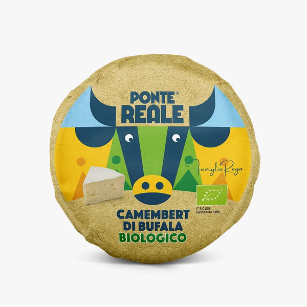 Organic Buffalo Milk Camembert 250 gram pcs – 4 pcs x case – 1 kg box