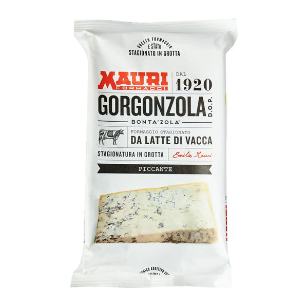 Gorgonzola Piccante DOP 150 gr packaging – 8 pcs x case – 1.2 kg box